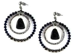 Dannyra Обици с камъни Swarovski и турмалин Dannyra Jewels