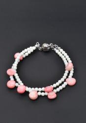Dannyra Гривна от 2 реда корали Dannyra Jewels