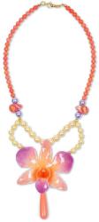 Dannyra Колие с естествена орхидея, корали, стъклени мъниста и перли Майорка Coral Beauty Dannyra Jewels