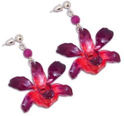 Dannyra Обици с цвят на орхидея Red orchid Dannyra Jewels