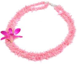 Dannyra Колие от розови корали и естествена орхидея в ярки цвят Dannyra Jewels