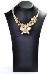 Dannyra Обици с естествена орхидея, кристали Swarovski и седеф Oh, My Lovely Lady Dannyra Jewels