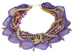 Dannyra Пищно колие в лилави нюанси 57 см Purple shine Dannyra Jewels