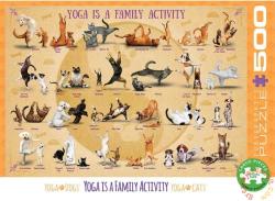 EUROGRAPHICS 500 db-os puzzle - Yoga is a Family Activity (6500-5354)