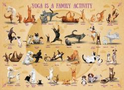 EUROGRAPHICS 6500-5354 - Yoga is a Family Activity - 500 db-os puzzle (6500-5354)