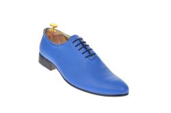Rovi Design Pantofi barbati office, eleganti din piele naturala ENZO BLUE, MOD1BLU - ciucaleti
