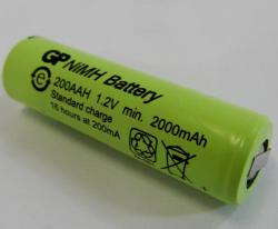 GP Batteries Acumulator industrial AA 1.2V 2000mAh Ni-MH cu lamele lipire diametru 13.9mm x h 48mm GP Batteries (BA086620) - sogest