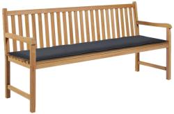 vidaXL Pernă de bancă de grădină antracit 180x50x3 cm textil oxford (43192)