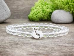 R. M. ékszer Babaváró hegyikristály ásvány karkötő (8875-RM-18)