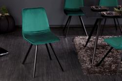 LuxD Stílusos szék Holland zöld bársony