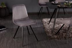LuxD Stílusos szék Holland sötétszürke bársony