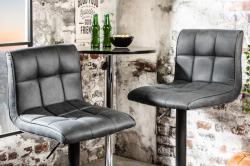 LuxD Stílusos bár szék Modern vintage szürke