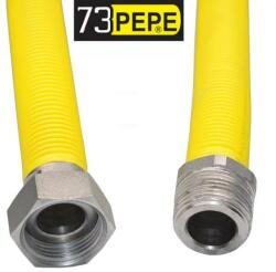  Biztonsági inox bekötőcső gázra Pepe BB 1/2" x 1/2" - 500-1000mm (GBB500 PEPE 1/2)