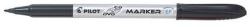 Pilot Marker permanent Pilot CD-DVD Plus 0.6 mm vârf rotund negru (PSCA-EFCD-B-BG)