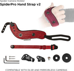 Spider Camera Holster Spider Holster SpiderPRO Handstrap V2 Piros (SP961)