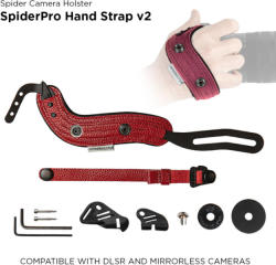 Spider Camera Holster Spider Holster SpiderPRO Handstrap V2 Piros