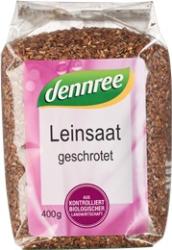  Seminte de in zdrobite bio 400g Dennree