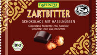 Ciocolata amaruie 60% cacao si alune intregi vegana bio 100g Rapunzel