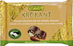  Ciocolata cristalino cu migdale crocante bio 100g Rapunzel