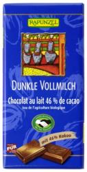  Ciocolata neagra cu lapte integral 46% cacao bio 100g Rapunzel