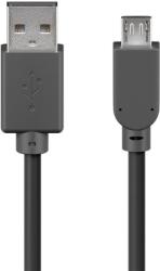 Goobay Cablu USB 2.0 - micro USB 0.3m negru Goobay (95735)