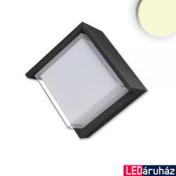 LEDIUM Kültéri falra szerelhető LED lámpa, 6W, 380lm, 3000K melegfehér, CRI82, IP54, 11x11cm átmérő, fekete (OH9114265)