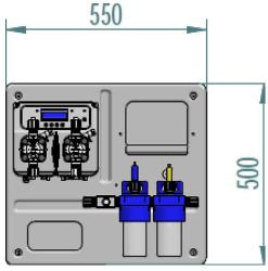 Microdos ME Dual PVDF Panel PH - 5, 0l/h / RX - 10, 0l/h (074021)