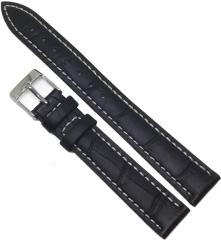  Curea de ceas din Piele Naturala - Antialergica - Culoare Neagra - 16mm - WZ3729 (WZ3729)