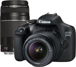 Canon EOS 2000D + 18-55mm DC III + 75-300 DC III (2728C051)