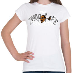printfashion Thug Life Society - Női póló - Fehér (2280686)
