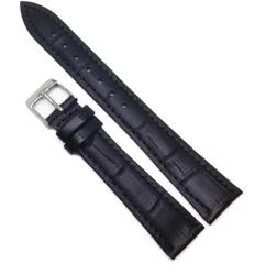  Curea de ceas Antialergica - Neagra cu Imprimeu Crocodil - 14mm - WZ3735 (WZ3735)