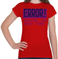 printfashion ERror - Női póló - Piros (2284250)