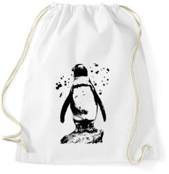 printfashion pingvin rajz - Sportzsák, Tornazsák - Fehér (2291831)