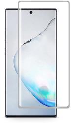 Temp-glass065386 Samsung Galaxy Note 10 plus átlátszó 3D-teljes (teljes felület ragasztó) lefedettséget biztosító Karcálló, ütésálló kijelzővédő üvegfólia, 9H tempered glass, törlőkendővel (Temp-glass