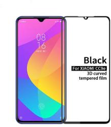  Temp-glass630999 Xiaomi Mi CC9e / A3 fekete 3D-teljes lefedettséget biztosító Karcálló, ütésálló kijelzővédő üvegfólia, 9H tempered glass, törlőkendővel (Temp-glass630999)
