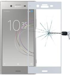 Temp-glass631163 Sony Xperia XZ1 fehér 3D-teljes lefedettséget biztosító Karcálló, ütésálló kijelzővédő üvegfólia, 9H tempered glass, törlőkendővel (Temp-glass631163)