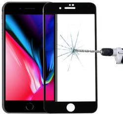 Temp-glass631288 Apple iPhone 8 fekete 5D-teljes lefedettséget biztosító Karcálló, ütésálló kijelzővédő üvegfólia, 9H tempered glass, törlőkendővel (Temp-glass631288)