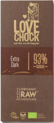 Ciocolata raw vegana cu 93% cacao bio 70g Lovechock