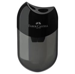 Faber-Castell Ascutitoare Plastic Dubla Cu Container Neagra Faber-Castell (FC183500) - officeclass