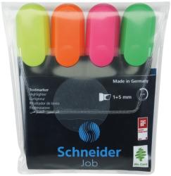 Schneider SET 4 TEXTMARKER SCHNEIDER JOB, varf tesit 1-5 mm (2992) - officeclass