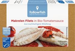File de macrou in sos de tomate bio 125g Followfish