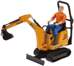 BRUDER JCB Mikro Kotrógép 8010 CTS munkásfigurával (62002)