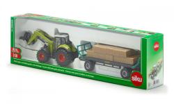 SIKU 1946 Class traktor utánfutóval 1:50