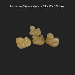Sarpe - Figurina din Citrin Natural - 27 x 17 x 20 mm