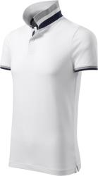 Malfini Premium Tricou polo barbati Collar Up, alb (25600)