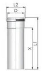 Tricox PPs cső 60mm, hossz 1000 mm (PCS107) - gepeszshop