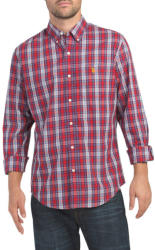 U. S. Polo Assn Camasa US Polo Assn. , marimea S, Classic Fit Peached Poplin Multi Plaid Woven Shirt