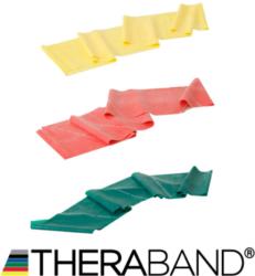TheraBand erősítő gumiszalag 150 cm - kezdő csomag (3 db-os, sárga, piros és zöld)