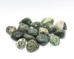  Jasp Green Spot Natural Rulat - 22-26 x 20-22 mm - ( M ) -1 Buc
