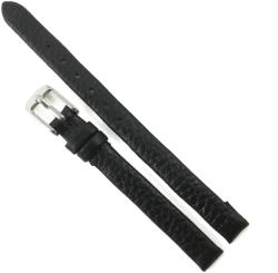 NAGATA Curea de ceas subtire din Piele Naturala - Neagra - 8mm - WZ3754 (WZ3754)
